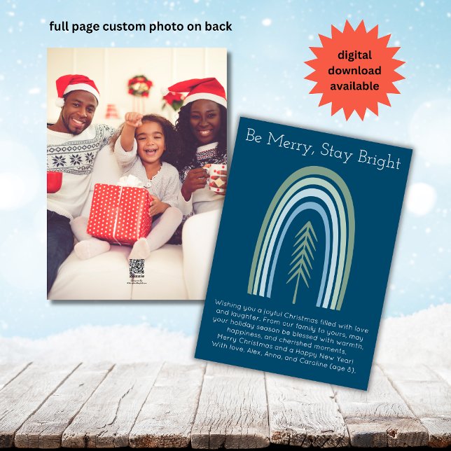 Tarjeta Festiva Foto de los Navidades arcoiris de la Casa de la Mo (Subido por el creador)