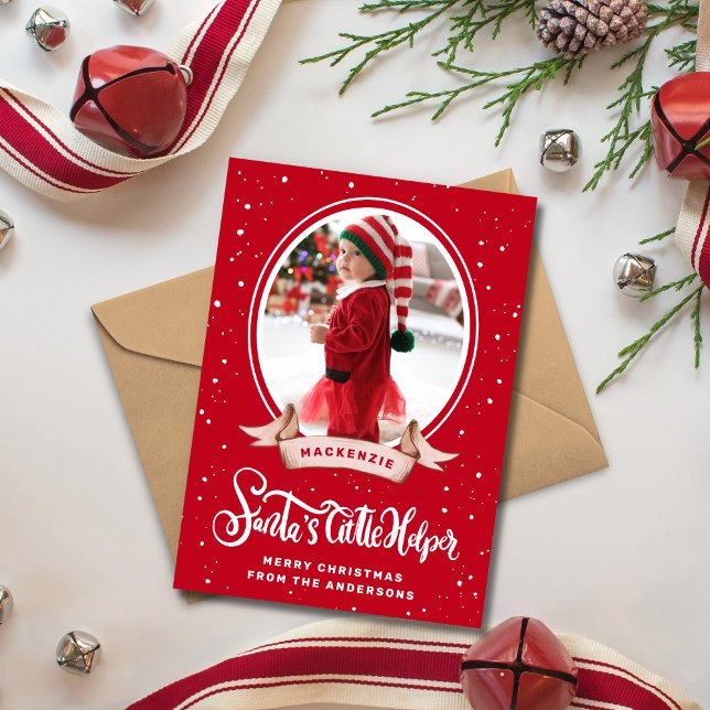 Tarjeta Festiva Foto de los Navidades de Cute Santa (Subido por el creador)