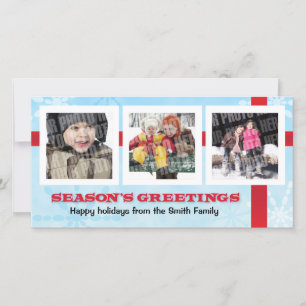 Tarjeta Festiva Foto de los saludos 3 de la estación