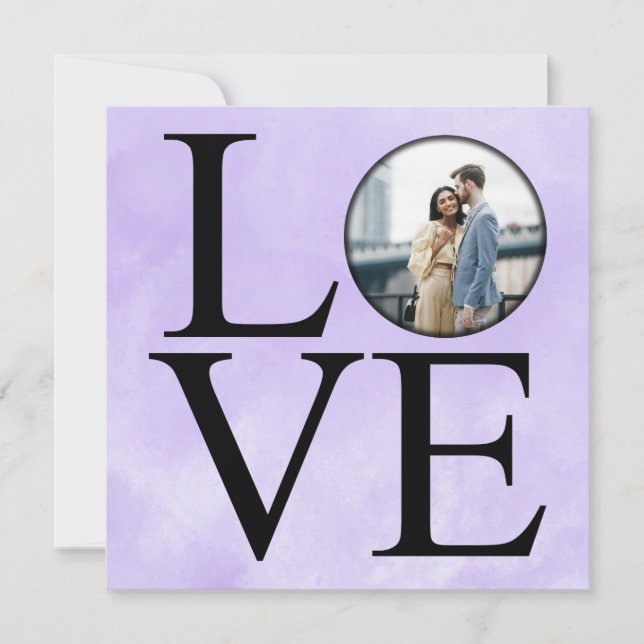 Tarjeta Festiva Foto de Love Valentine (Anverso)