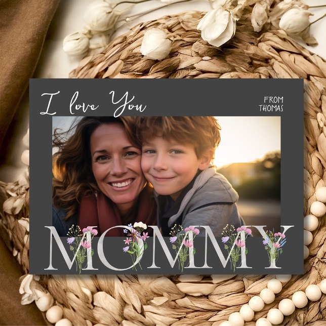 Tarjeta Festiva Foto de madre floral Día de la Madre (Subido por el creador)