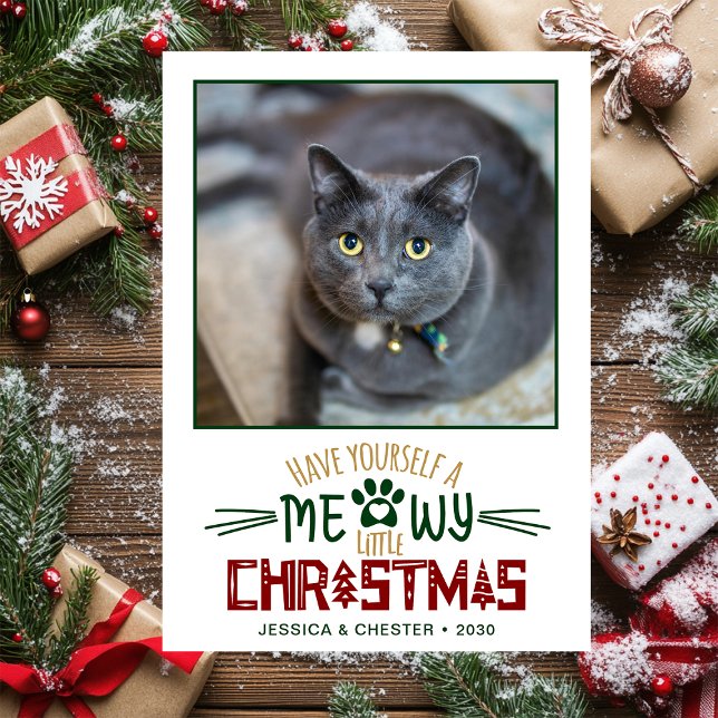 Tarjeta Festiva Foto de Meowy Little Navidades (Subido por el creador)