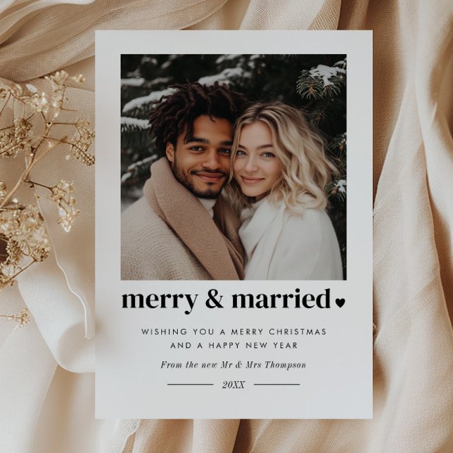 Tarjeta Festiva Foto de Merry and Married Heart (Subido por el creador)
