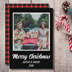 Tarjeta Festiva Foto de Merry Christmas Personalizado Photo
