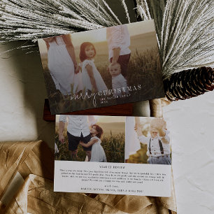 Tarjeta Festiva Foto de Moda moderna superpuesta a Navidades de no