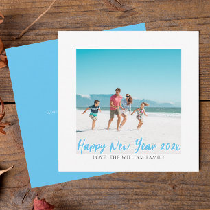 Tarjeta Festiva Foto de Modern Square Feliz Año Nuevo