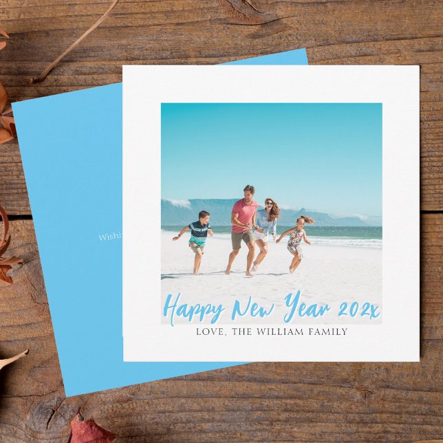 Tarjeta Festiva Foto de Modern Square Feliz Año Nuevo (Subido por el creador)