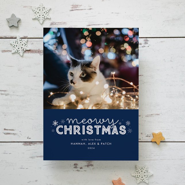Tarjeta Festiva Foto de Navidades de Blue Meowy (Subido por el creador)