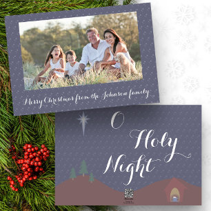Tarjeta Festiva Foto de Navidades de la Santa Noche