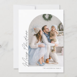 Tarjeta Festiva Foto de Navidades de máquinas de escribir minimali