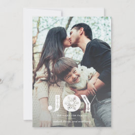 Tarjeta Festiva Foto de Navidades de sangre completa de la alegría