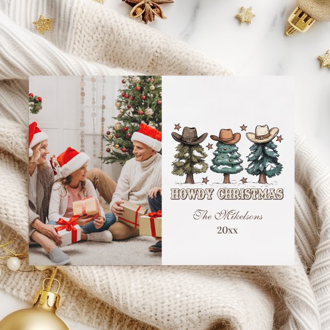Tarjeta Festiva Foto de Navidades de Western Howdy (Subido por el creador)