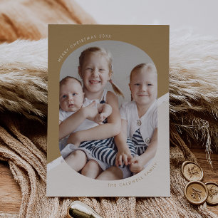Tarjeta Festiva Foto de Navidades familiares de la familia POPPY G