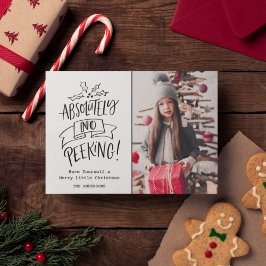 Tarjeta Festiva Foto de Navidades familiares sin búsqueda