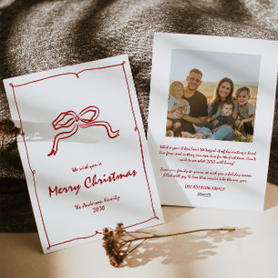 Tarjeta Festiva Foto de Navidades modernos de Red Knot