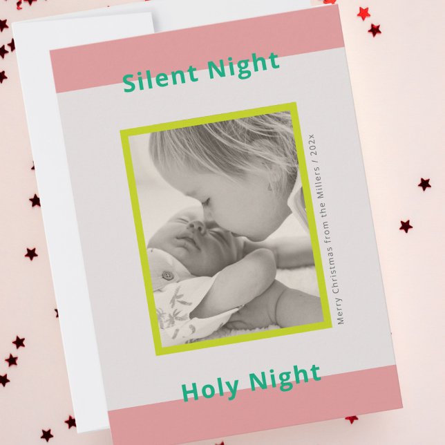 Tarjeta Festiva Foto de navidades saludando a recién nacidos (Subido por el creador)