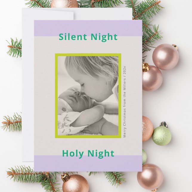 Tarjeta Festiva Foto de navidades saludando a recién nacidos (Subido por el creador)