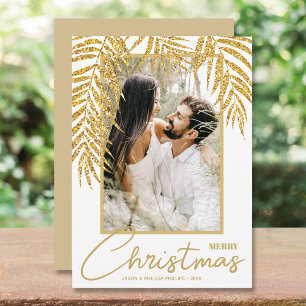 Tarjeta Festiva Foto de Navidades tropicales