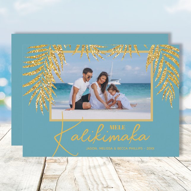 Tarjeta Festiva Foto de Navidades tropicales Mele Kalikimaka (Subido por el creador)