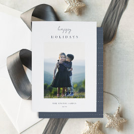 Tarjeta Festiva Foto de Navidades verticales Minimalistas modernos