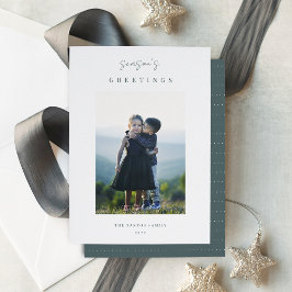 Tarjeta Festiva Foto de Navidades verticales Minimalistas modernos