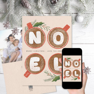 Tarjeta Festiva Foto de Noel Marshmallows Hot Cocoa