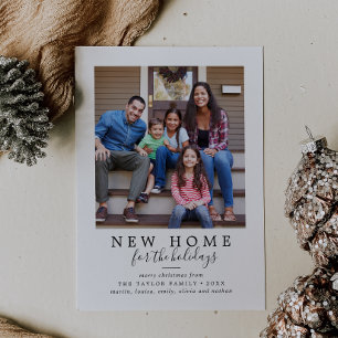 Tarjeta Festiva Foto de nueva casa minimalista para las fiestas