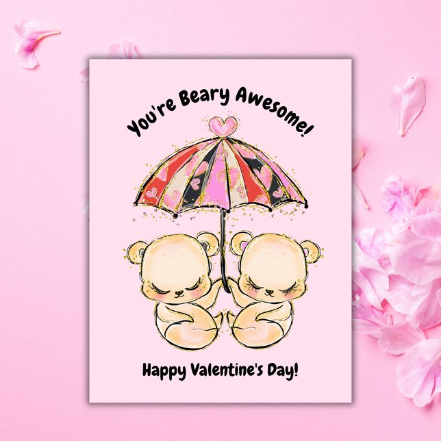 Tarjeta Festiva Foto de oso el día de San Valentín (Subido por el creador)