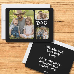 Tarjeta Festiva Foto de Papá Est 3