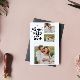 Tarjeta Festiva Foto De Pareja De Collage Y Todo Lo Que Necesitas