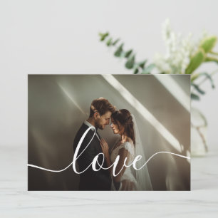 Tarjeta Festiva Foto de pareja Personalizado 'Amor'