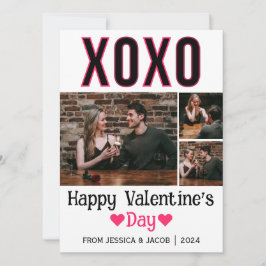 Tarjeta Festiva Foto de pareja simple el día de San Valentín de am