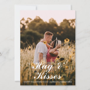 Tarjeta Festiva Foto de pareja simple el día de San Valentín de am