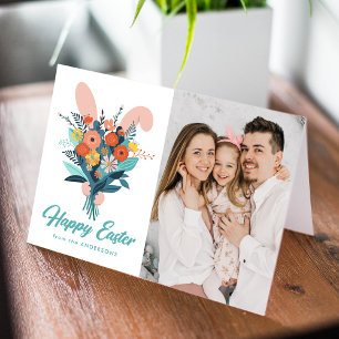 Tarjeta Festiva Foto de Pascua de Abundancia Cuta
