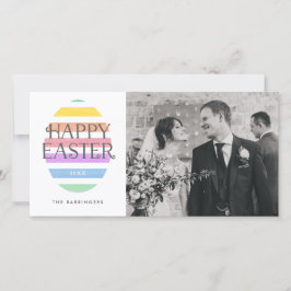 Tarjeta Festiva Foto de Pascua Feliz Huevo de Pascua