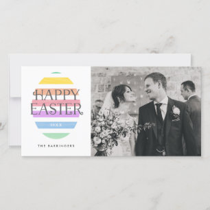 Tarjeta Festiva Foto de Pascua Feliz Huevo de Pascua