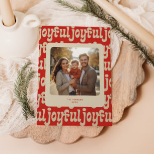 Tarjeta Festiva Foto de patrón de tipografía alegre