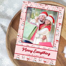 Tarjeta Festiva Foto de patrón sin soldadura de oso polar de Navid