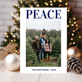 Tarjeta Festiva Foto de Paz