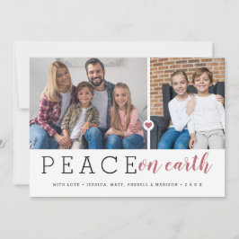 Tarjeta Festiva Foto de Paz Moderna en la Tierra 2