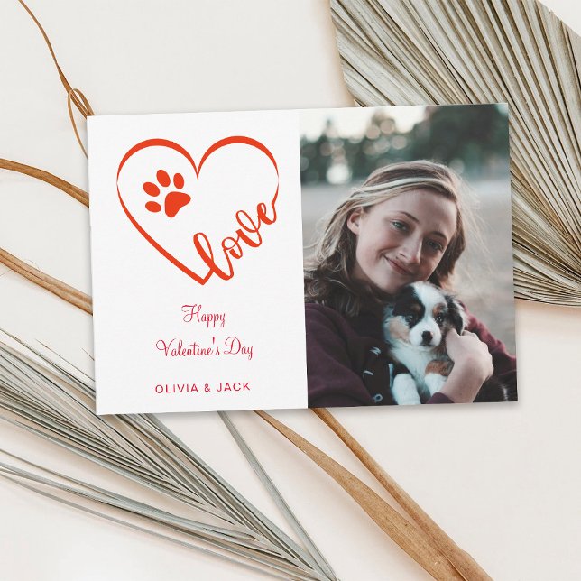 Tarjeta Festiva Foto de perro Día de San Valentín de amor (Subido por el creador)