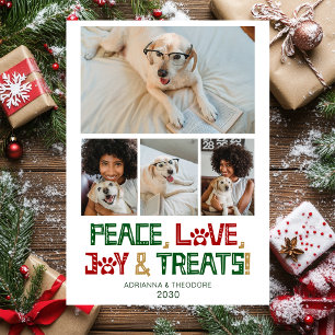 Tarjeta Festiva Foto de Perro Divertida