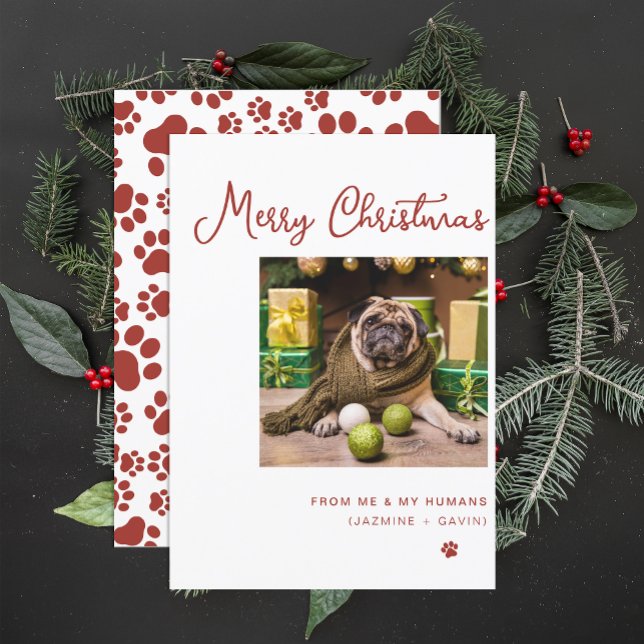 Tarjeta Festiva Foto de perro lindo personalizada Feliz Personaliz (Subido por el creador)