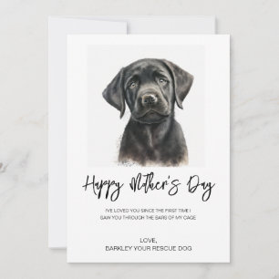 Tarjeta Festiva Foto de perro Personalizado del Día de la Madre de