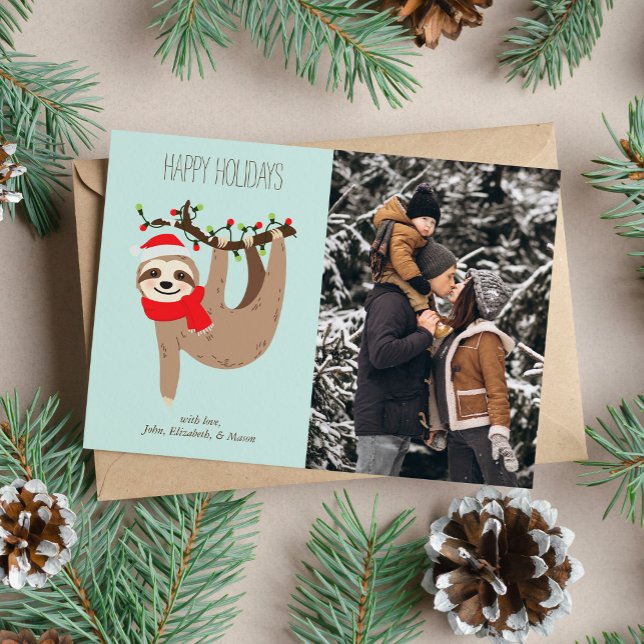 Tarjeta Festiva Foto de Personalizado de eslogan de Navidades hábi (Subido por el creador)