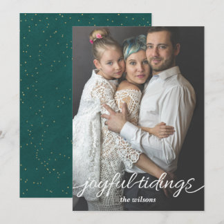 Tarjeta Festiva Foto de Personalizado de guiones de consejos alegr
