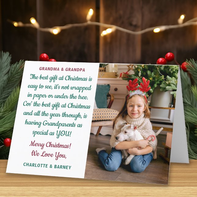 Tarjeta Festiva Foto de poema de Navidades personalizados de abuel (Subido por el creador)