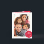 Tarjeta Festiva FOTO DE RETRATO moderno minimalista spot festivo r<br><div class="desc">por kat massard >>> WWW.SIMPLYSWEETPAPERIE.COM<<< An elegant card design featuring quote that you can change yourself! White geometric border on the backside, giving you the opportunity to handwrite a personal message or place a full portrait photo. NOTE >> Póngase en contacto conmigo kat@simplysweetpaperie.com si necesita ayuda para redimensionar sus fotos...</div>