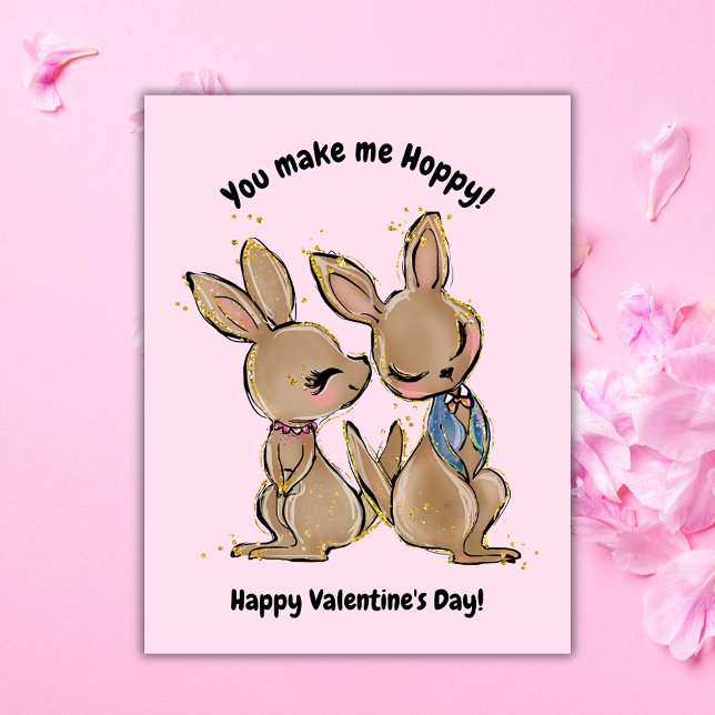 Tarjeta Festiva Foto de San Valentín de canguro (Subido por el creador)