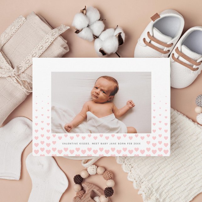 Tarjeta Festiva Foto de San Valentín de gradiente de corazón rosad (Subido por el creador)